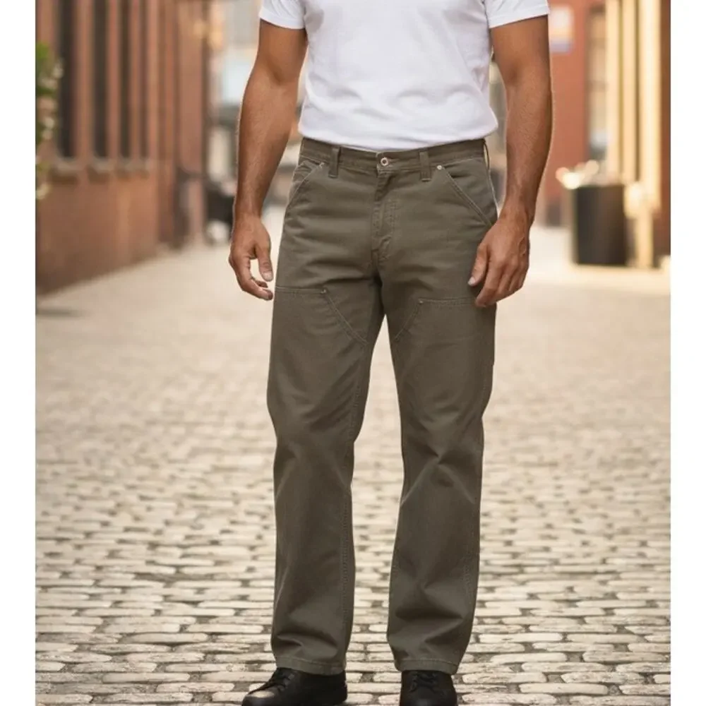 Carhartt Mens 40x29 Brown Canvas Relaxed Fit Rugged Work Pants Workwear Cargo
